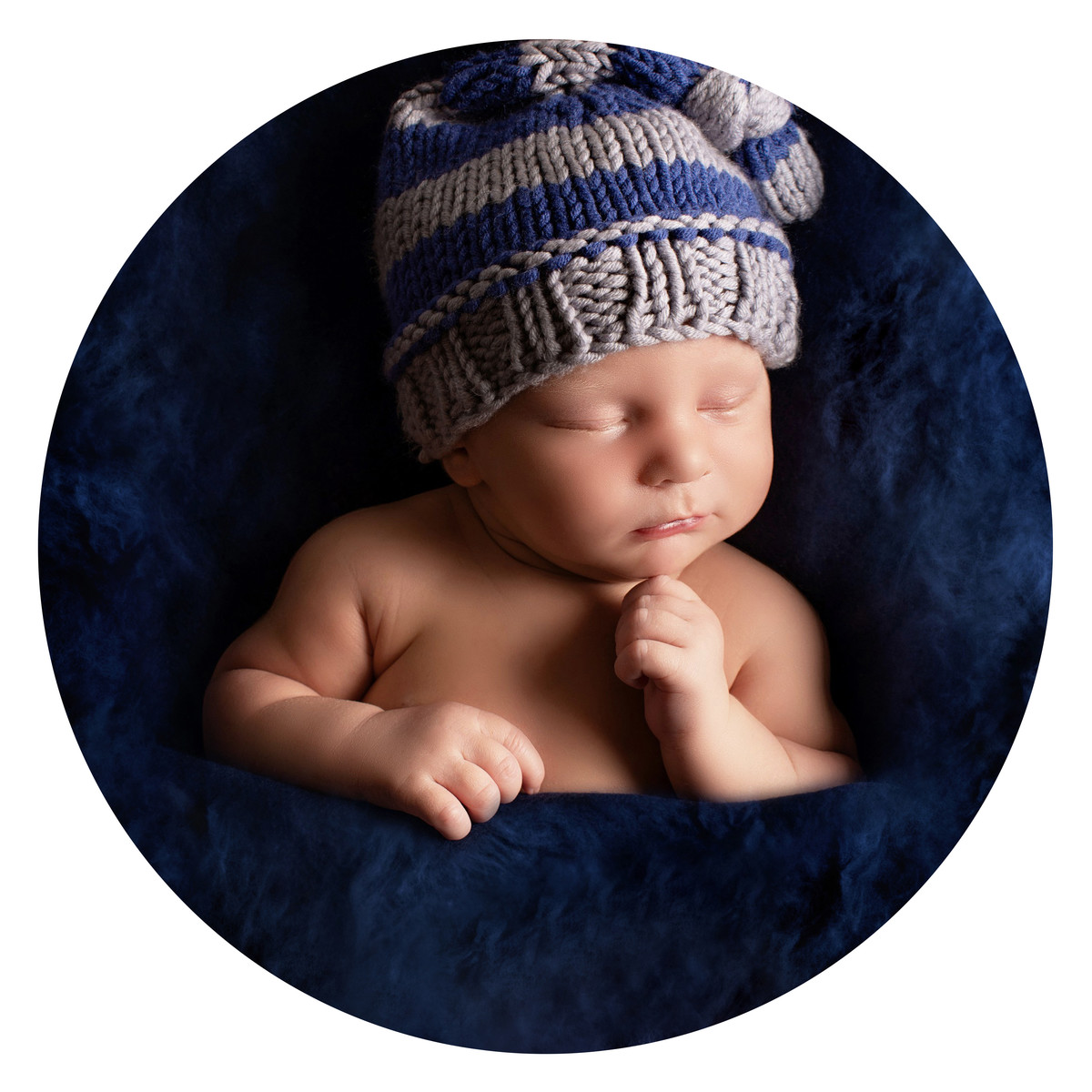 Baby blue newborn session