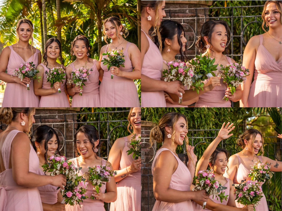 Wedding bridemaids photo