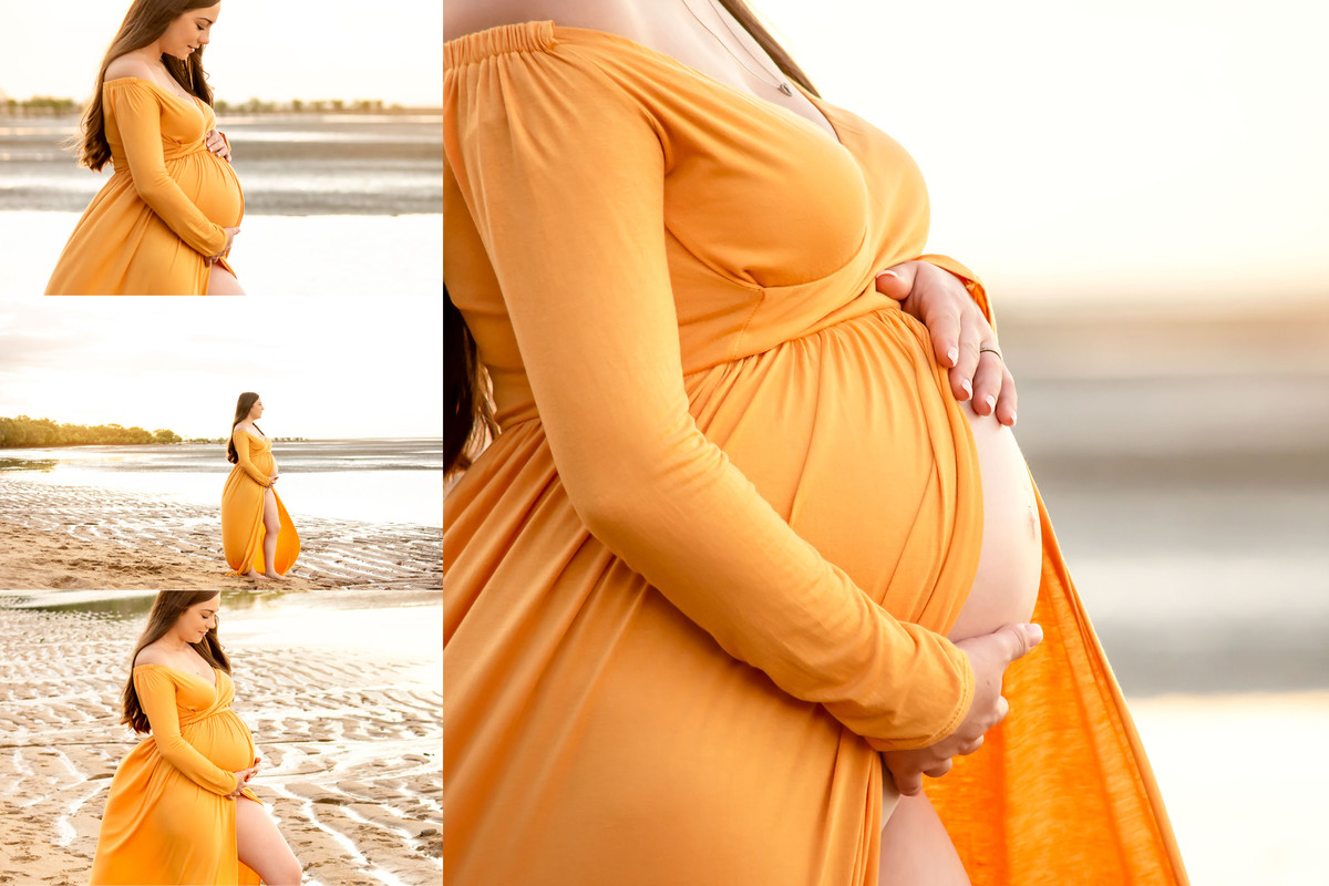Maternity photography session Townsville dress included